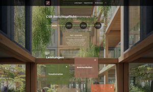 Haus-der-Nachhaltigkeit.com, Website mit WordPress
